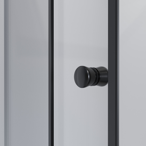 Душевой уголок Niagara Eco 1181432QT 110х80 стекло тонированное профиль черный с поддоном - фото 5